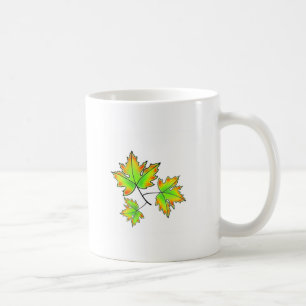 Herfstbladeren elegante herfst botanisch koffiemok
