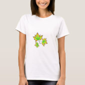 Herfstbladeren elegante herfst botanisch t-shirt (Voorkant)