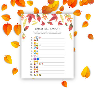 Herfstbladeren \ Emoji pictionary spel