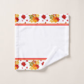 Herfstbladeren en bessen badhanddoekenset bad handdoek (Wasdoekje)