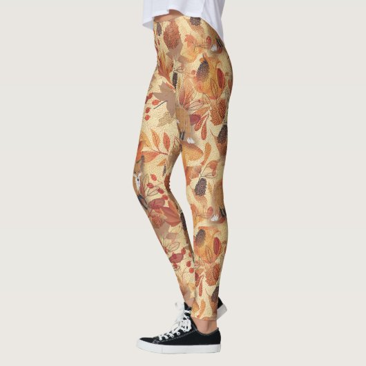 Herfstbladeren en -bessen leggings (Links)