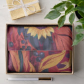 Herfstbladeren en bloeiende herfsttuin tissuepapier (Geschenk)