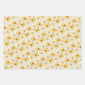 Herfstbladeren en bloemen, aquarel Bloemen Herfst Inpakpapier Vel (Voorkant 3)