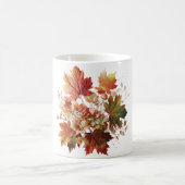 Herfstbladeren en -bloemen in Herfst Boeket Art Koffiemok (Center)