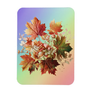 Herfstbladeren en -bloemen in Herfst Boeket Art Magneet