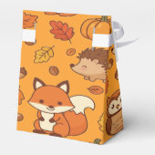 Herfstbladeren en bosdieren bedankdoosjes (Achterkant)