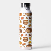 Herfstbladeren en bosdieren  waterfles (Links)