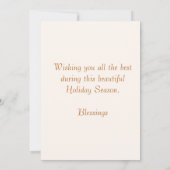 Herfstbladeren en eekhoorn Thanksgiving Groeten Kaart (Achterkant)