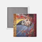 Herfstbladeren en een converteerbare magneet (Voorkant / Achterkant)