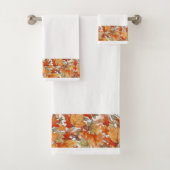 Herfstbladeren en eikelband bad handdoek (Insitu)