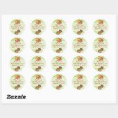 Herfstbladeren en eikels Adreslabel Stickers (Vel)