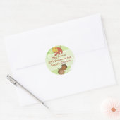 Herfstbladeren en eikels Adreslabel Stickers (Envelop)