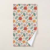 herfstbladeren en eikels bad handdoek (Handdoek)