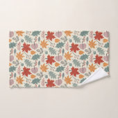 herfstbladeren en eikels bad handdoek (Handdoek)