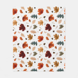Herfstbladeren en eikels Herfstloof Fleece Deken
