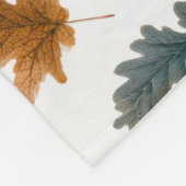 Herfstbladeren en eikels Herfstloof Fleece Deken (Hoek)
