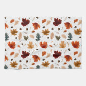 Herfstbladeren en eikels Keukenhanddoek (Horizontaal)