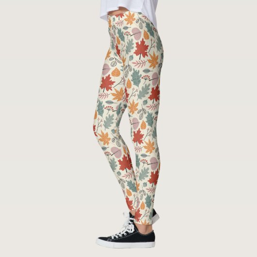  herfstbladeren en eikels leggings (Links)