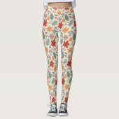  herfstbladeren en eikels leggings (Voorkant)