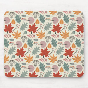  herfstbladeren en eikels muismat