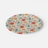 herfstbladeren en eikels papieren bordje (Gekanteld)