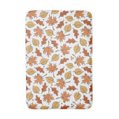 Herfstbladeren en eikels patroon badmat (Voorkant Verticaal)