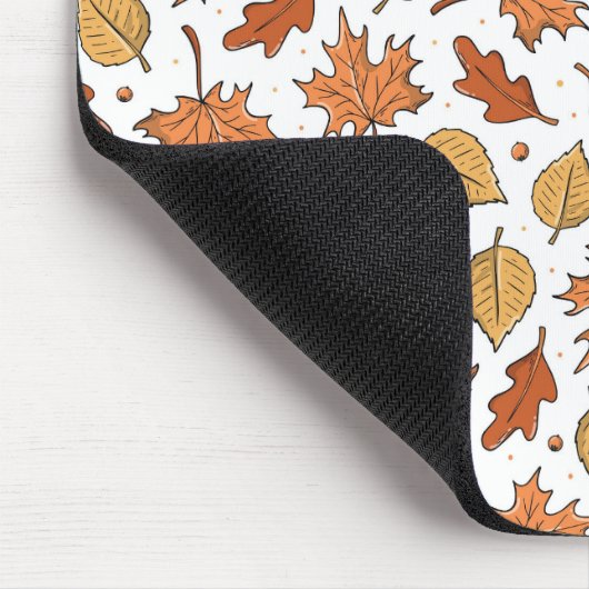 Herfstbladeren en eikels patroon muismat (Hoek)