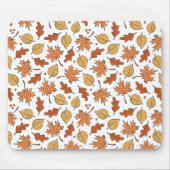 Herfstbladeren en eikels patroon muismat (Voorkant)
