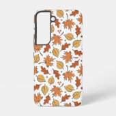 Herfstbladeren en eikels patroon samsung galaxy hoesje (Achterkant)
