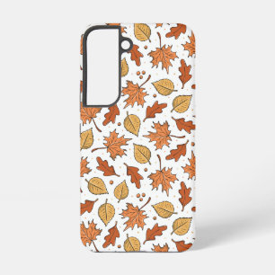 Herfstbladeren en eikels patroon samsung galaxy hoesje
