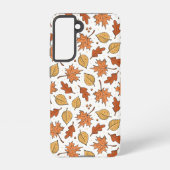 Herfstbladeren en eikels patroon samsung galaxy hoesje (Achterkant)