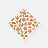 Herfstbladeren en eikels patroon servet (Hoek)