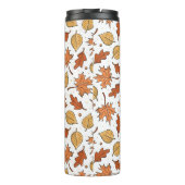 Herfstbladeren en eikels patroon thermosbeker (Achterkant)
