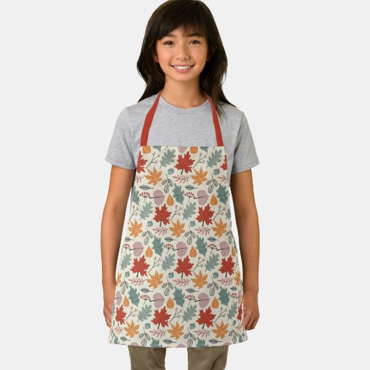  herfstbladeren en eikels schort (Insitu)