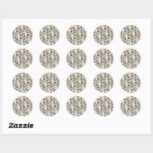 Herfstbladeren en eikels Stickers (Vel)