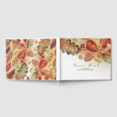 Herfstbladeren en Glitter Bruiloft Gastenboek (Volledig)