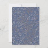 Herfstbladeren en Gold Housewarming Party Kaart (Achterkant)