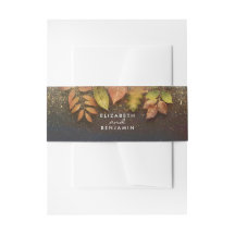  herfstbladeren en gouden glitterbruiloft