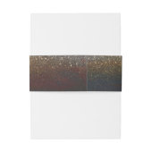  herfstbladeren en gouden glitterbruiloft uitnodigingen wikkel (Achterkant Voorbeeld)