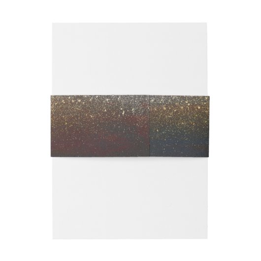  herfstbladeren en gouden glitterbruiloft uitnodigingen wikkel (Achterkant Voorbeeld)