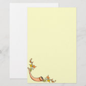 Herfstbladeren en Hoorn Stationery Briefpapier (Voorkant / Achterkant)