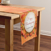 Herfstbladeren en kalkoen korte tafelloper (Voorbeeld)