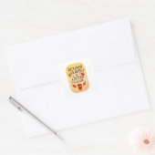 Herfstbladeren en Lattes Sticker alstublieft (Envelop)