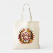 Herfstbladeren en lattes tote bag (Achterkant)