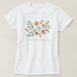 Herfstbladeren en Mahjong-bries Vintage T-shirt