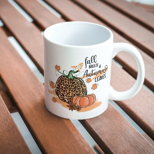 Herfstbladeren en pompoen Mokken