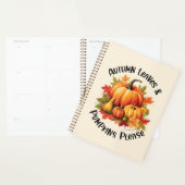 Herfstbladeren en pompoenen alsjeblieft - grillige planner (Display)