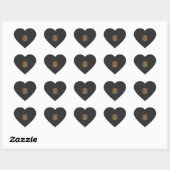 Herfstbladeren en pompoenen alsjeblieft Halloween- Hart Sticker (Vel)