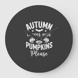 Herfstbladeren en pompoenen alstublieft_1 grote klok