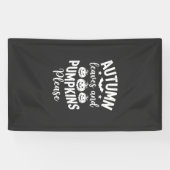 Herfstbladeren en pompoenen alstublieft_1 spandoek (Horizontaal)